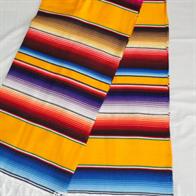Mexikanischer Teppich in sonnigen Farben im klassischen mexikanischen Stil DSC00951-yellow oro.