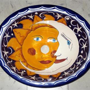Model Eclipse - Mexican hand painted Sink - Mexikanische Waschbecken