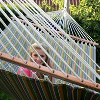 Hammock for relaxation, nice and decorative, and of course children want to play in the hammock